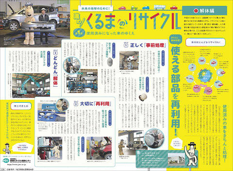 毎日小学生新聞 進め！くるまのリサイクル　第1部